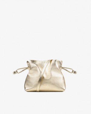 Repetto Poids Plume Accessories Leather Bags Light Gold | WAMS-49781