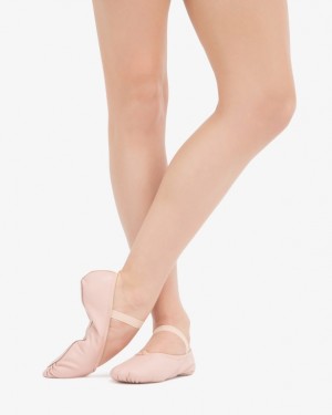 Repetto with full sole Women's Soft Ballet Shoes Pink | FMCP-60219