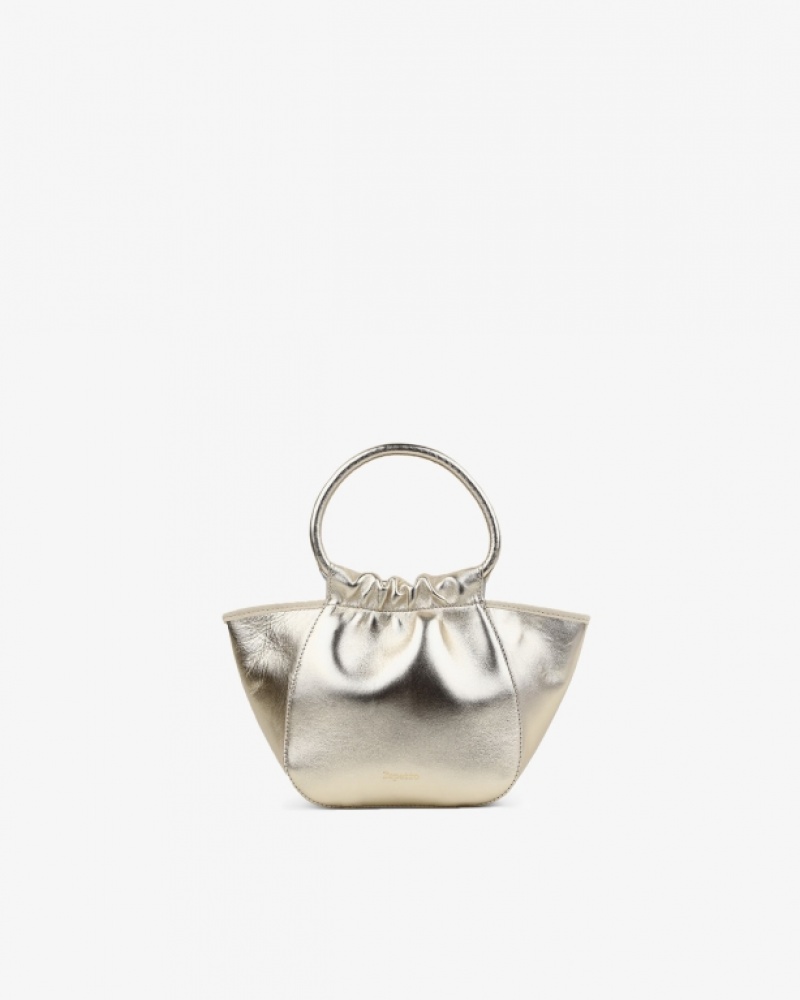 Repetto Alicia Accessories Leather Bags Light Gold | EFGX-98325